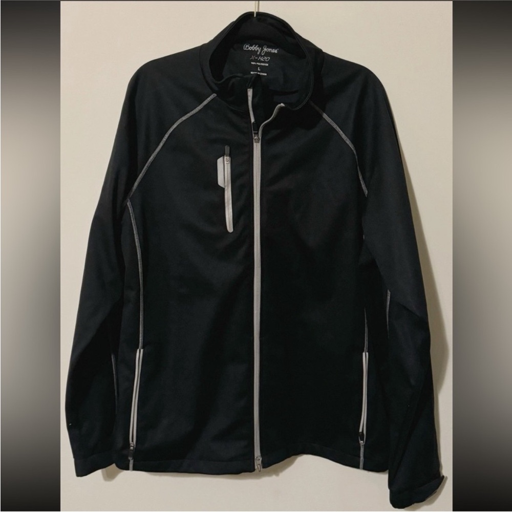 BOBBY JONES X-H2O MEN'S Size L - ZIP UP WIND WATER REPELLENT JACKET